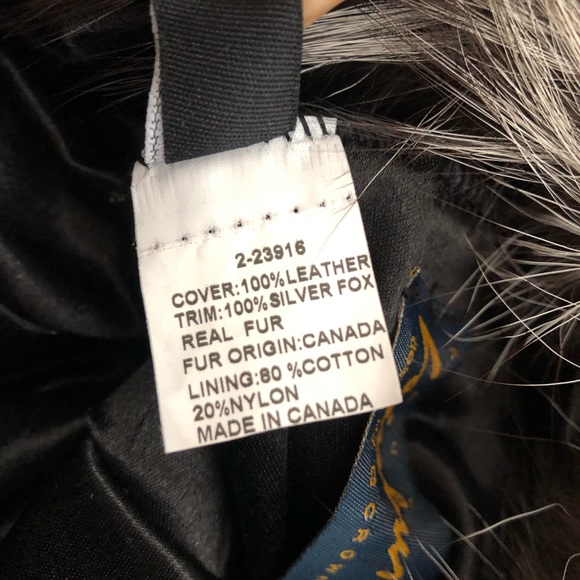 Natural Silver Fox Fur Cloche with Lambskin Crown - Picture 3 of 3